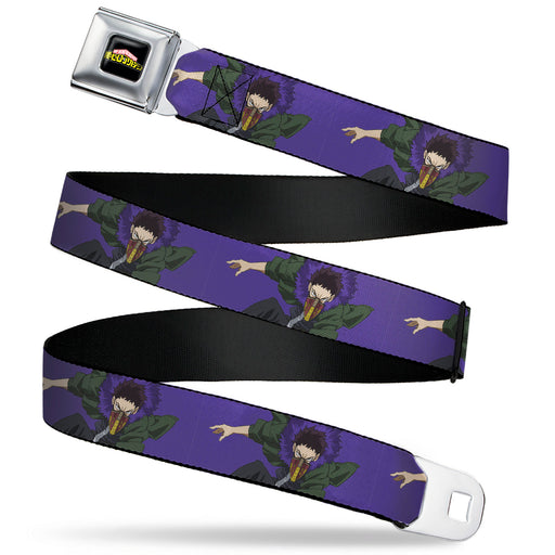 MY HERO ACADEMIA Title Logo Full Color Black Seatbelt Belt - My Hero Academia Kai Chisaki Action Pose Purple Webbing Seatbelt Belts Crunchyroll