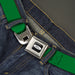 Ford Emblem Seatbelt Belt - Green Webbing Seatbelt Belts Ford   