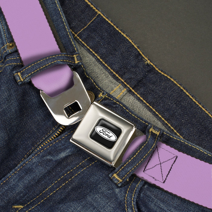 Ford Emblem Seatbelt Belt - Lavender Webbing Seatbelt Belts Ford   