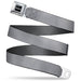 Ford Emblem Seatbelt Belt - Silver Panel Webbing Seatbelt Belts Ford   