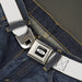 Ford Emblem Seatbelt Belt - White Webbing Seatbelt Belts Ford   