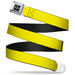 Ford Emblem Seatbelt Belt - Yellow Webbing Seatbelt Belts Ford   