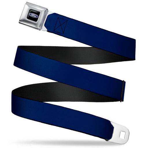 Ford Oval Full Color Black/Blue Seatbelt Belt - Navy Webbing Seatbelt Belts Ford   