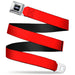 Ford Oval Full Color Black/Blue Seatbelt Belt - Red Webbing Seatbelt Belts Ford   