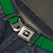 Ford Mustang Seatbelt Belt - Green Webbing Seatbelt Belts Ford   