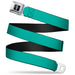 Ford Mustang Seatbelt Belt - Teal Webbing Seatbelt Belts Ford   