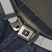 GM Seatbelt Belt - Silver Webbing Seatbelt Belts GM General Motors   