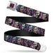 BATMAN THREE JOKERS Text Black/Purple Seatbelt Belt - Joker Comic Book Cover Face Blocks Webbing Seatbelt Belts DC Comics   