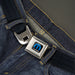 MOPAR Logo Full Color Black/Blue/White Seatbelt Belt - Black Panel Webbing Seatbelt Belts Mopar   