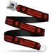 THE GODFATHER Title Logo Full Color Black/White Seatbelt Belt - The Godfather THE DON Blocks and Rose Black/Red Webbing Seatbelt Belts Paramount Pictures   