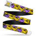 PEANUTS Title Logo Full Color Yellow/White Seatbelt Belt - Peanuts Woodstock Shades Pose Blocks Blue/Yellow/Black Webbing Seatbelt Belts Peanuts Worldwide LLC   