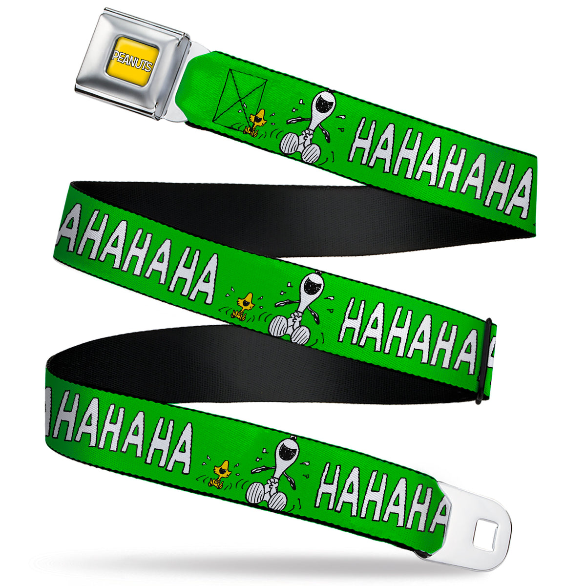 PEANUTS Title Logo Full Color Yellow/White Seatbelt Belt - Peanuts Sno ...