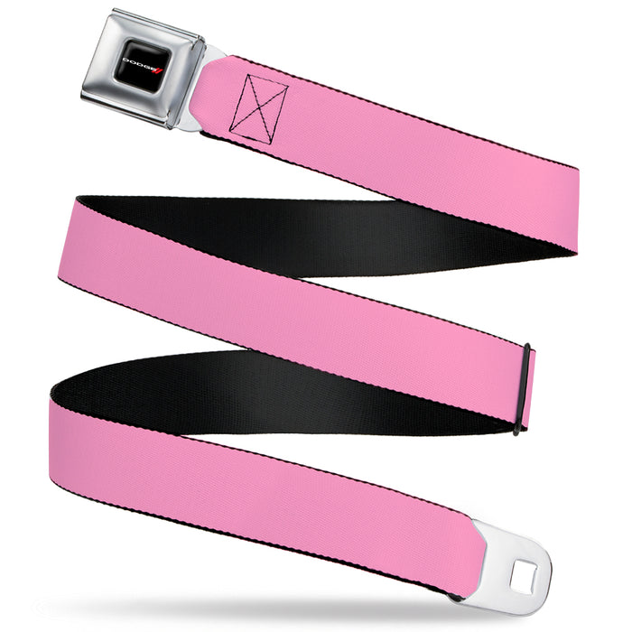 Dodge Red Rhombus Seatbelt Belt - Baby Pink Webbing Seatbelt Belts Dodge   