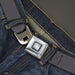 Starburst Seatbelt Belt - Charcoal Webbing Seatbelt Belts Buckle-Down, Inc.