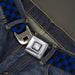 Starburst Seatbelt Belt - Checker Black/Blue Webbing Seatbelt Belts Buckle-Down, Inc.