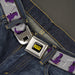 SOUTH PARK Title Logo Full Color Black/Yellow Seatbelt Belt - South Park Death Poses Scattered Gray Webbing Seatbelt Belts Comedy Central   
