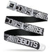 TRANSFORMERS Title Logo Full Color Black/White Seatbelt Belt - Transformers AUTOBOTS DECEPTICONS Shield and Text Grays/Black/White Webbing Seatbelt Belts Hasbro   