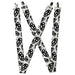 Suspenders - 1.5" - Brass Knuckles White/Gray/Black Suspenders Buckle-Down, Inc.