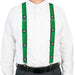 Suspenders - 1.5" - Darts Green/Multi Color Suspenders Buckle-Down, Inc.