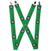 Suspenders - 1.5" - Darts Green/Multi Color Suspenders Buckle-Down, Inc.