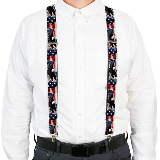 Suspenders - 1.5" - Flying Eagle/American Flag Suspenders Buckle-Down, Inc.