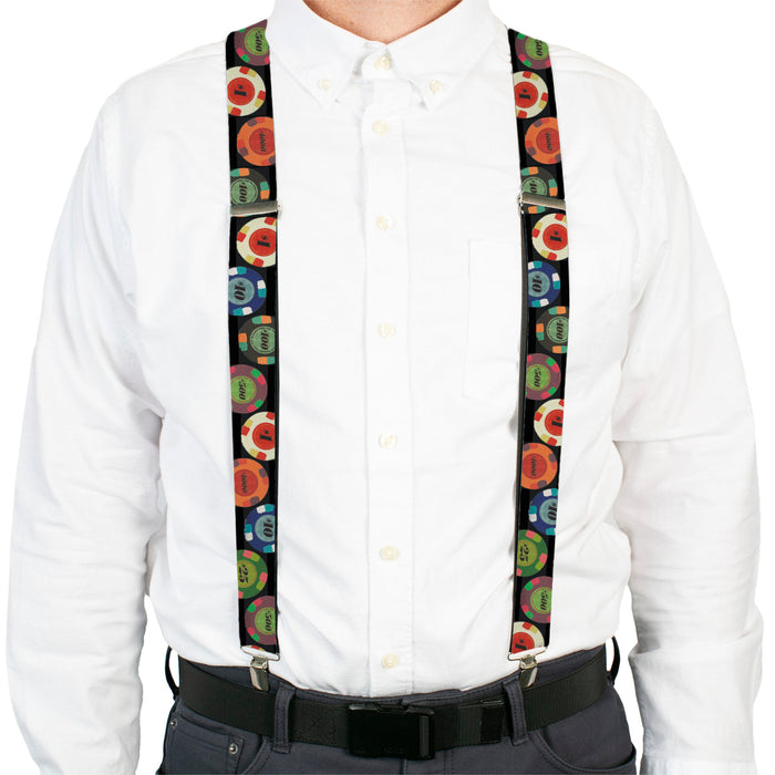 Suspenders - 1.5" - Poker Chips 2 Suspenders Buckle-Down, Inc.