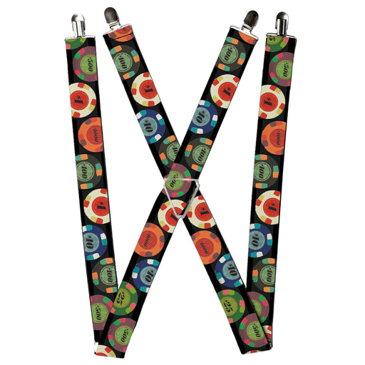 Suspenders - 1.5" - Poker Chips 2 Suspenders Buckle-Down, Inc.