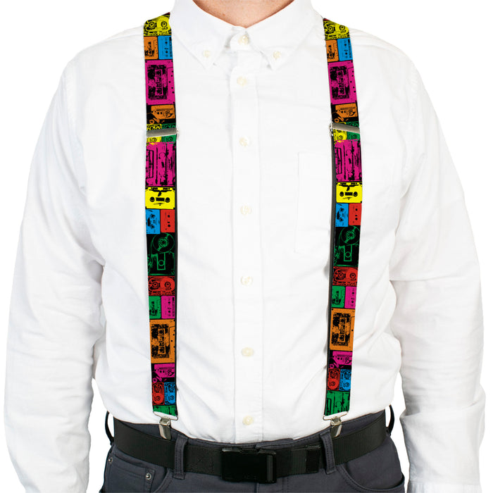 Suspenders - 1.5" - Tapes Multi Neon Suspenders Buckle-Down, Inc.