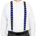 Suspenders - 1.5" - Chevron Blue/Black/Gray Suspenders Buckle-Down, Inc.