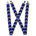 Suspenders - 1.5" - Chevron Blue/Black/Gray Suspenders Buckle-Down, Inc.