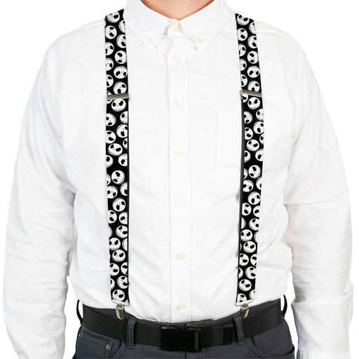 Suspenders - 1.5" - NBC Jack Expressions Scattered Black/White Suspenders Disney