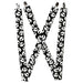 Suspenders - 1.5" - NBC Jack Expressions Scattered Black/White Suspenders Disney