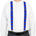 Suspenders - 1.5" - Superman Shield Blue Suspenders DC Comics