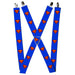 Suspenders - 1.5" - Superman Shield Blue Suspenders DC Comics