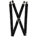 Suspenders - 1.0" - Marble Black/Charcoal Gray Suspenders Buckle-Down   