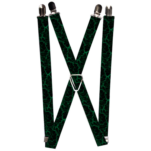 Suspenders - 1.0" - Marble Black/Green Suspenders Buckle-Down   