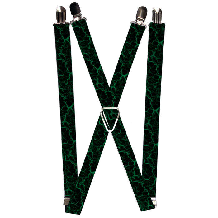 Suspenders - 1.0" - Marble Black/Green Suspenders Buckle-Down   