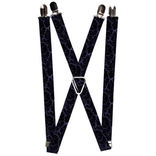 Suspenders - 1.0" - Marble Black/Purple Suspenders Buckle-Down   