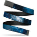 Web Belt Blank Black Buckle - Galaxy Blues/Blues Webbing Web Belts Buckle-Down   