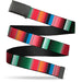 Web Belt Blank Black Buckle - Zarape5 Vertical Multi Color Stripe Webbing Web Belts Buckle-Down   
