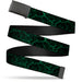 Web Belt Clasp Buckle - Marble Black/Green Webbing Web Belts Buckle-Down   