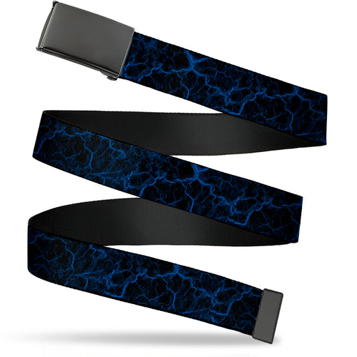 Web Belt Clasp Buckle - Marble Black/Blue Webbing Web Belts Buckle-Down   