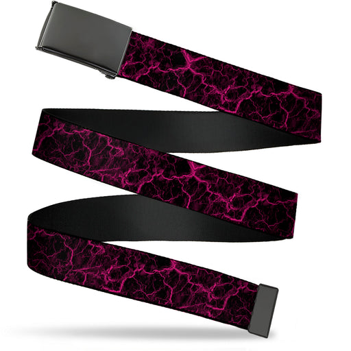 Web Belt Clasp Buckle - Marble Black/Hot Pink Webbing Web Belts Buckle-Down   