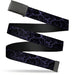 Web Belt Clasp Buckle - Marble Black/Purple Webbing Web Belts Buckle-Down   