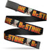 Web Belt Blank Black Buckle - DR. STONE Title Logo and Senku Ishigami Pose Black Webbing Web Belts Crunchyroll   