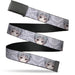 Web Belt Blank Black Buckle - Fruits Basket Chibi Yuki Soma Face and Kimono Rat Icon Gray/White Webbing Web Belts Crunchyroll   