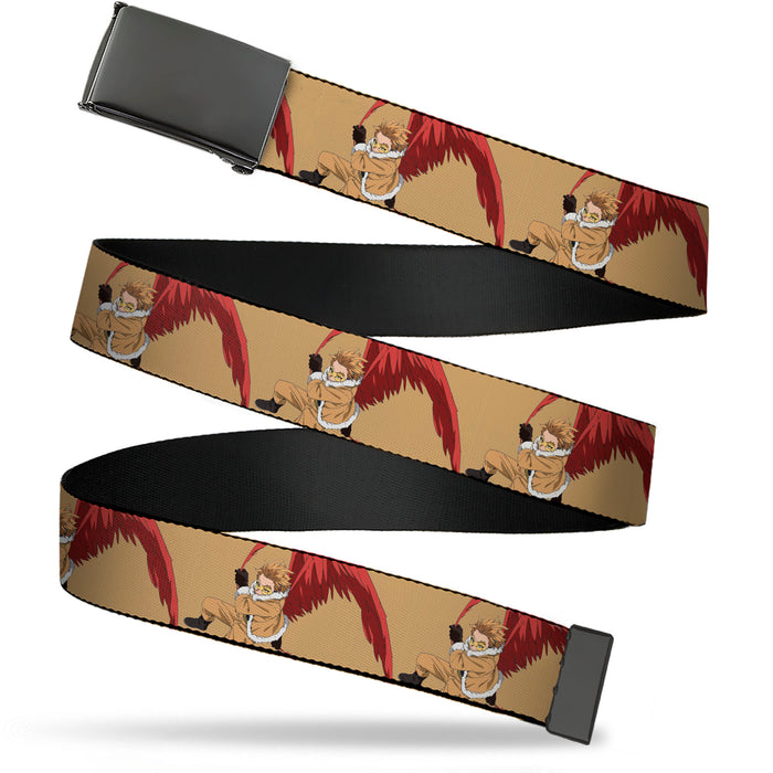 Web Belt Blank Black Buckle - My Hero Academia Keigo Takami Hawks Action Pose Orange Webbing Web Belts Crunchyroll   