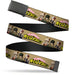 Web Belt Blank Black Buckle - MY HERO ACADEMIA Character Trio Pose and Title Logo Tan Webbing Web Belts Crunchyroll   