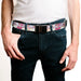 Web Belt Blank Black Buckle - Candy Land Mr. Mint Pose and Candy Canes Multi Color Webbing Web Belts Hasbro   