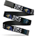 Web Belt Blank Black Buckle - COWBOY BEBOP Spike and Vicious Pose and Title Logo Black/Blues Webbing Web Belts Crunchyroll   